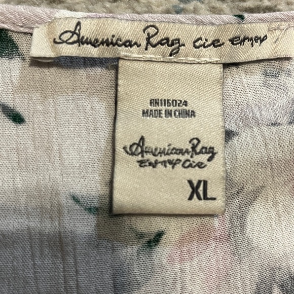 American Rag Floral Peasant Style Blouse - Picture 3 of 15